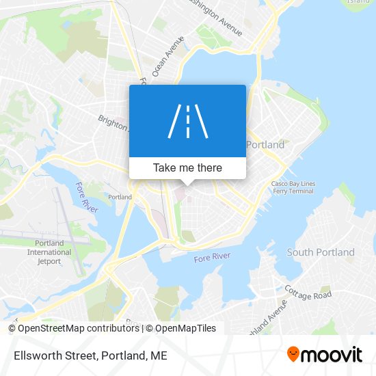 Ellsworth Street map
