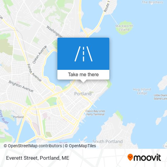 Everett Street map