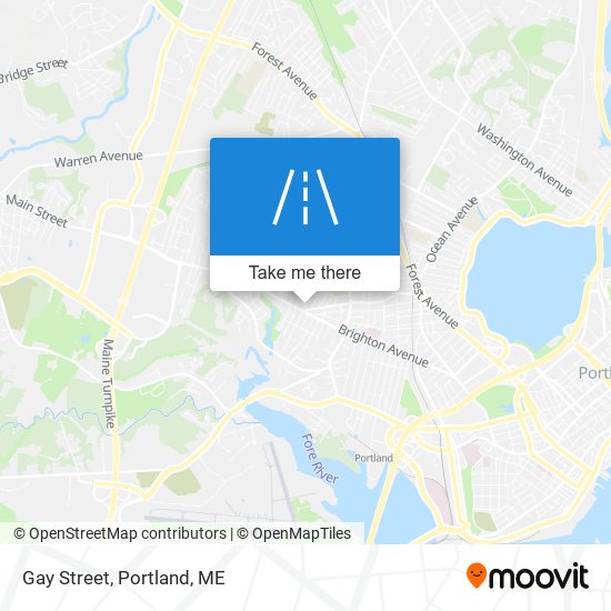 Gay Street map