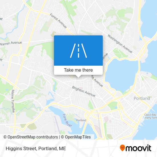 Mapa de Higgins Street