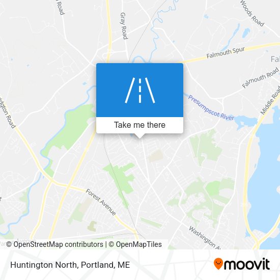 Huntington North map