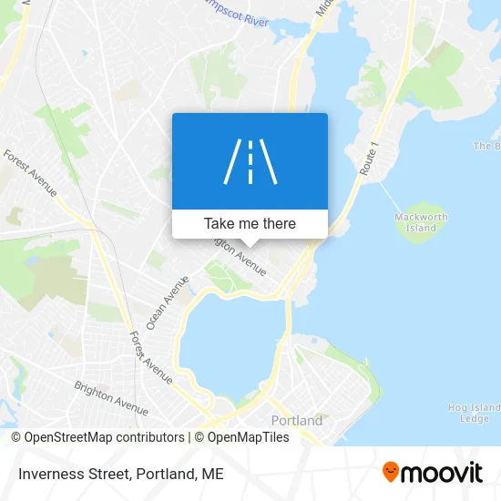 Inverness Street map