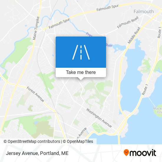 Jersey Avenue map