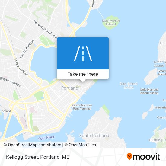 Mapa de Kellogg Street