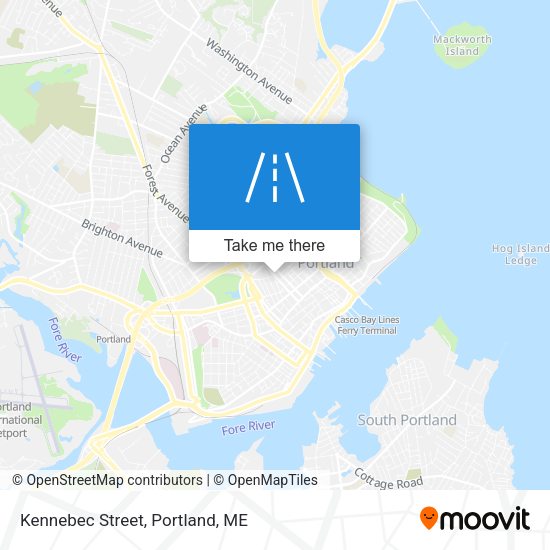 Mapa de Kennebec Street