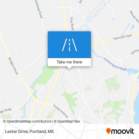 Lester Drive map