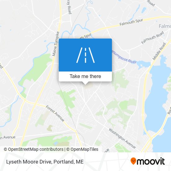 Lyseth Moore Drive map