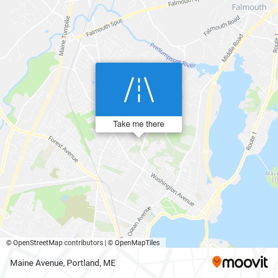 Maine Avenue map