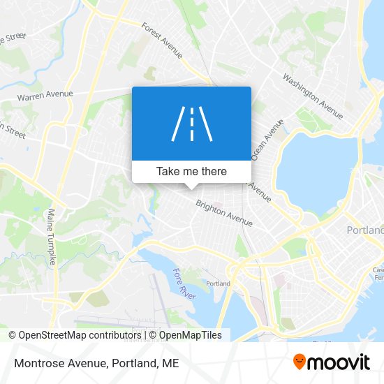 Mapa de Montrose Avenue