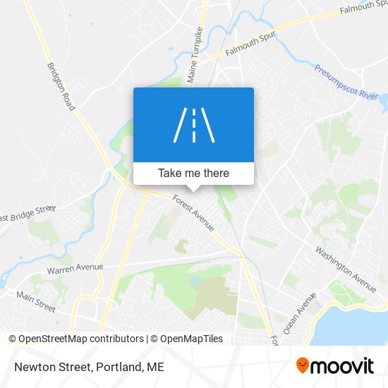 Newton Street map