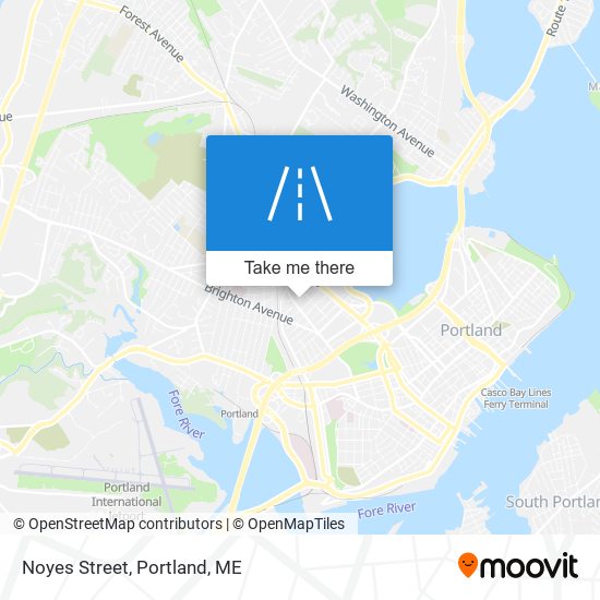 Noyes Street map