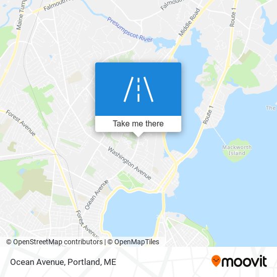 Ocean Avenue map