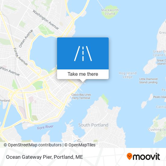 Ocean Gateway Pier map