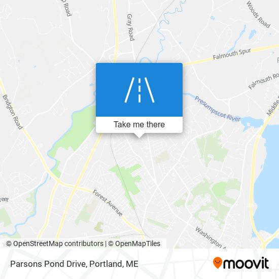 Parsons Pond Drive map