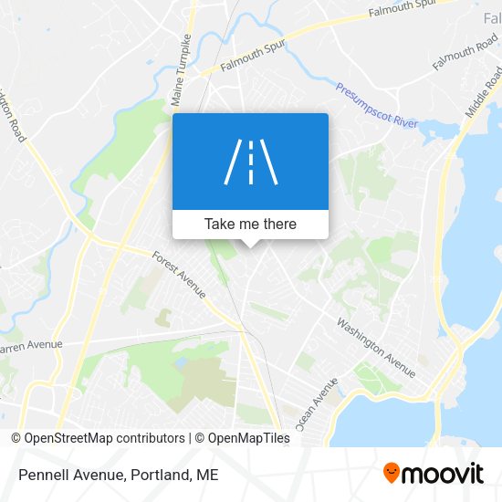 Mapa de Pennell Avenue