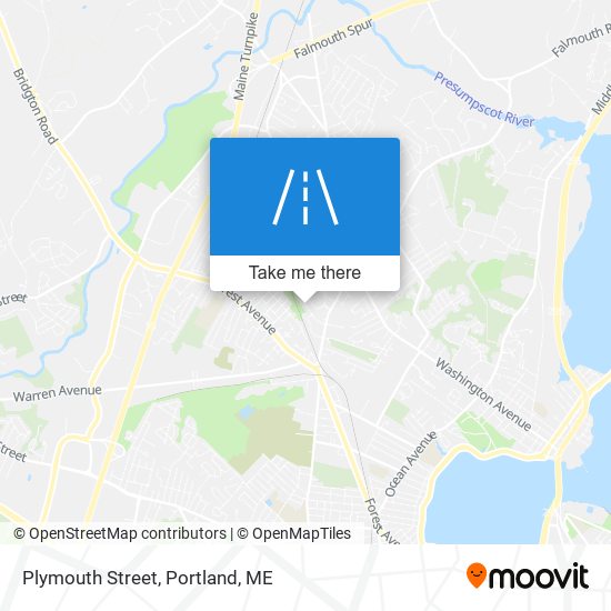 Plymouth Street map