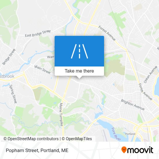 Mapa de Popham Street