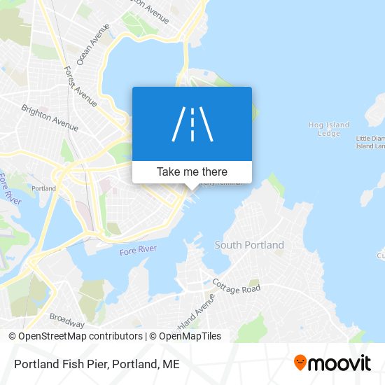 Portland Fish Pier map