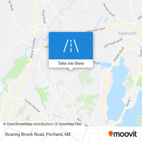 Roaring Brook Road map