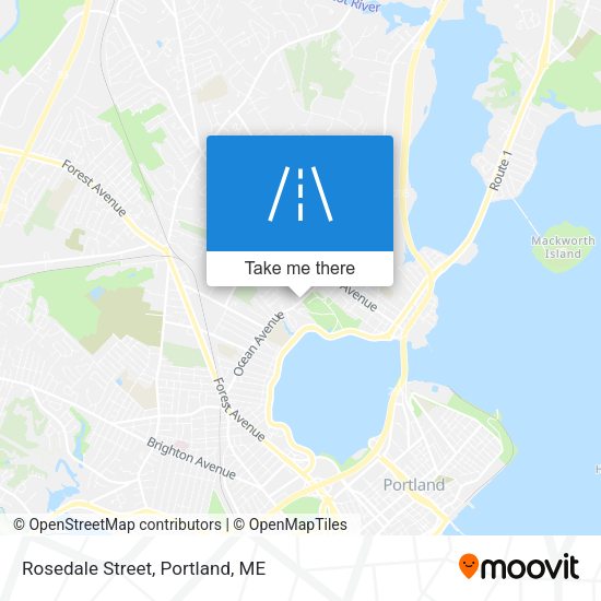 Rosedale Street map