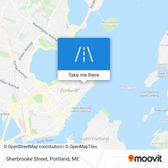 Sherbrooke Street map