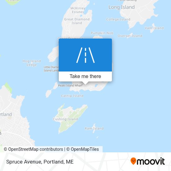 Mapa de Spruce Avenue