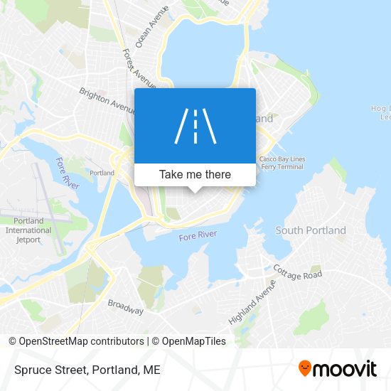Mapa de Spruce Street