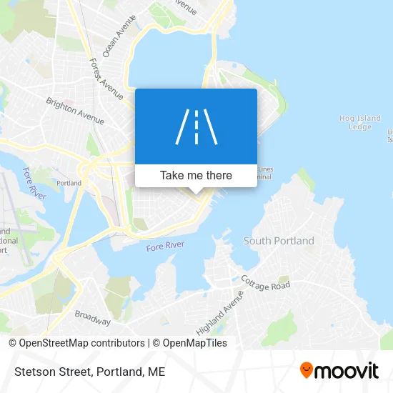 Stetson Street map