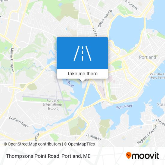 Thompsons Point Road map