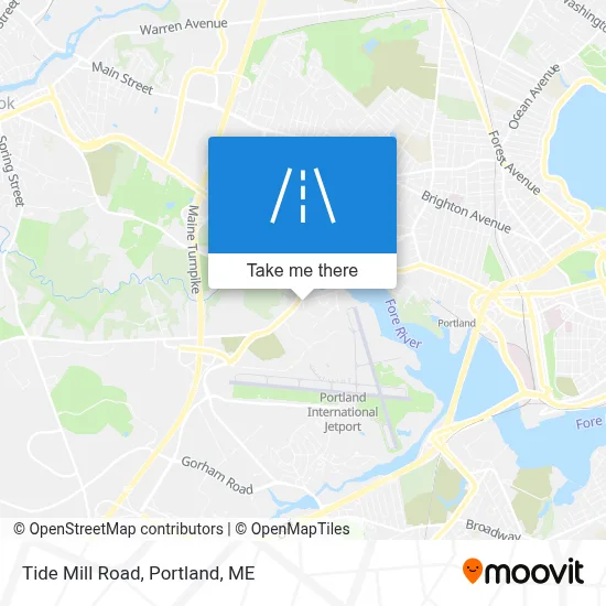 Tide Mill Road map