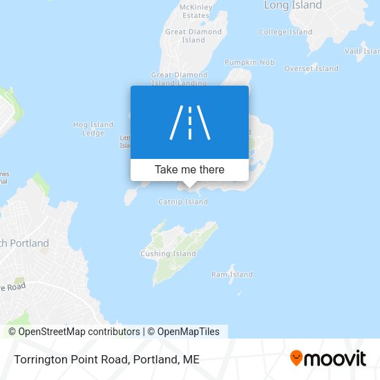Torrington Point Road map