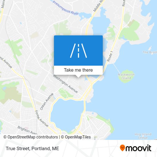 Mapa de True Street