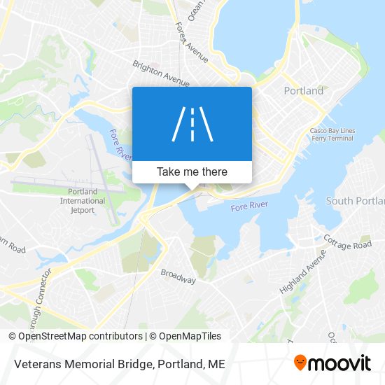 Veterans Memorial Bridge map
