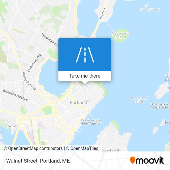 Mapa de Walnut Street