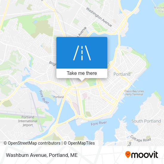 Mapa de Washburn Avenue