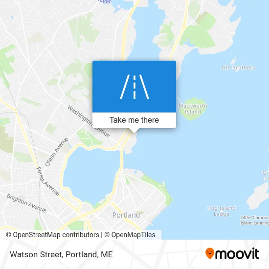 Watson Street map