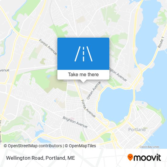 Wellington Road map