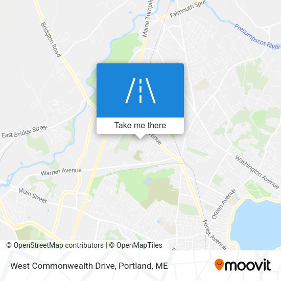 West Commonwealth Drive map