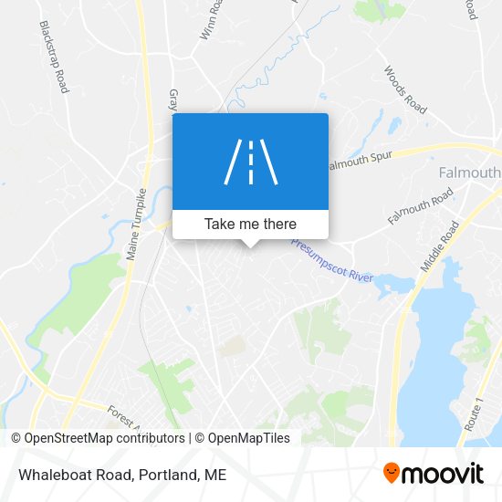 Mapa de Whaleboat Road