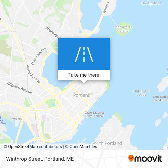 Winthrop Street map