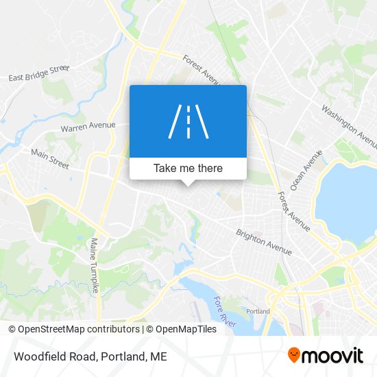 Woodfield Road map