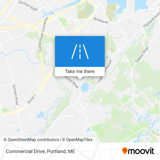 Commercial Drive map