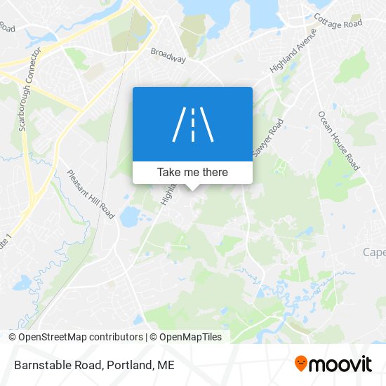 Mapa de Barnstable Road