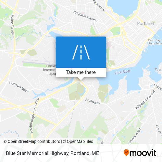 Mapa de Blue Star Memorial Highway