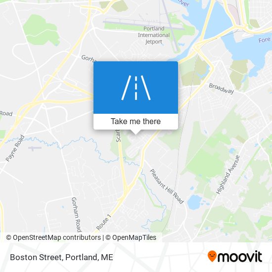 Mapa de Boston Street