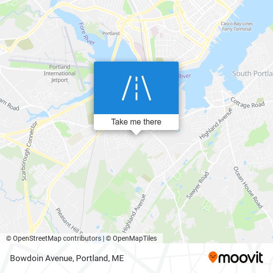 Bowdoin Avenue map