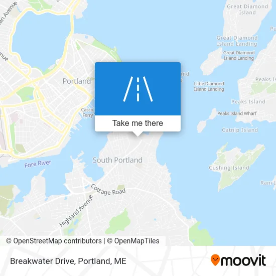 Breakwater Drive map