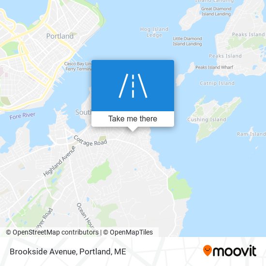 Mapa de Brookside Avenue