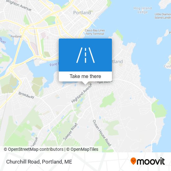 Mapa de Churchill Road