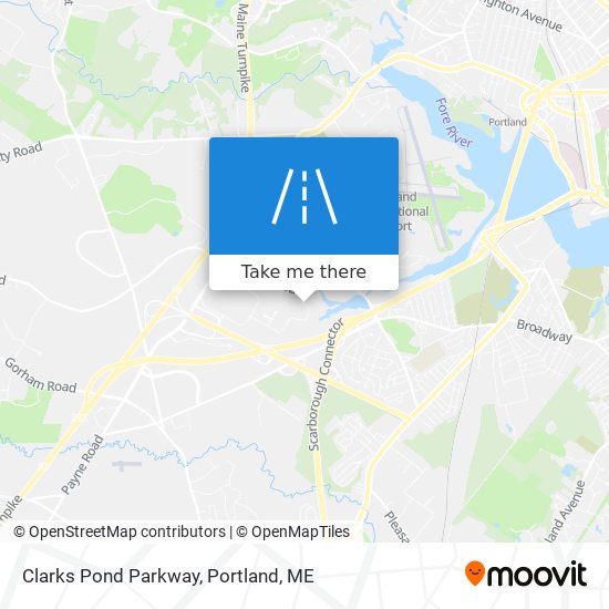 Clarks Pond Parkway map